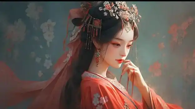 唱片行木质货架上排列的动画电影封面与黑胶唱片